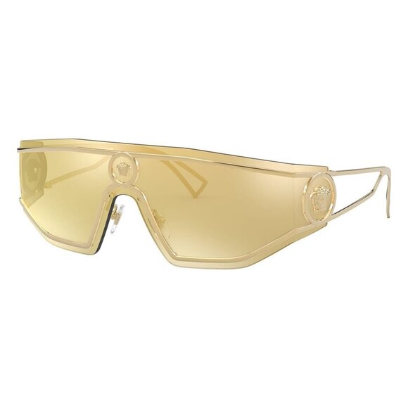 New VERSACE Gold Shield VE2226 1002/7P Sunglasses Women - Picture 1 of 7